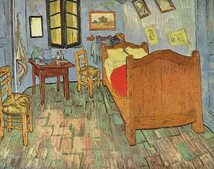 Vincent Van Gogh Vincents Schlafzimmer in Arles Norge oil painting art
